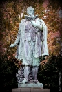 Die Bronzeskulptur von Lambert Steinwich vor der Restaurierung